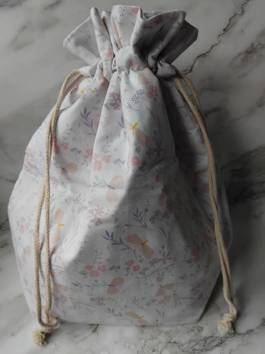 DESTASH ~ Ready to ship ~ Drawstring~ Knitting and crochet project bag