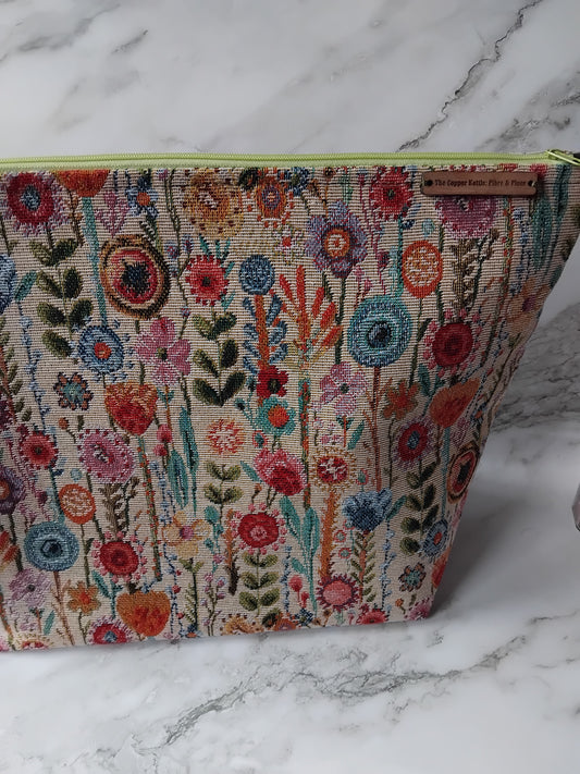 Ready to ship ~ Zipped ~ Knitting and crochet project bag