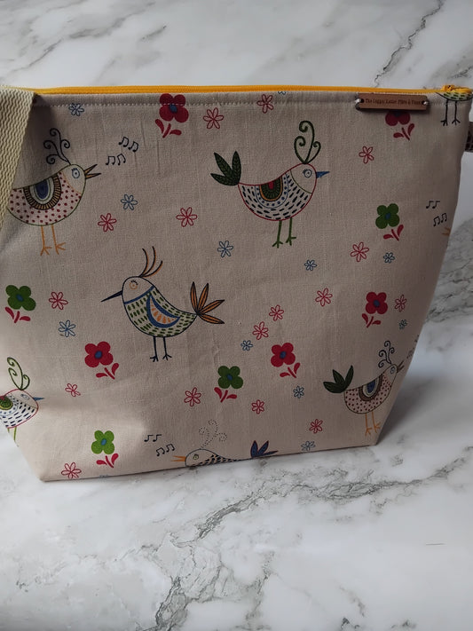 Ready to ship ~ Zipped ~ Knitting and crochet project bag