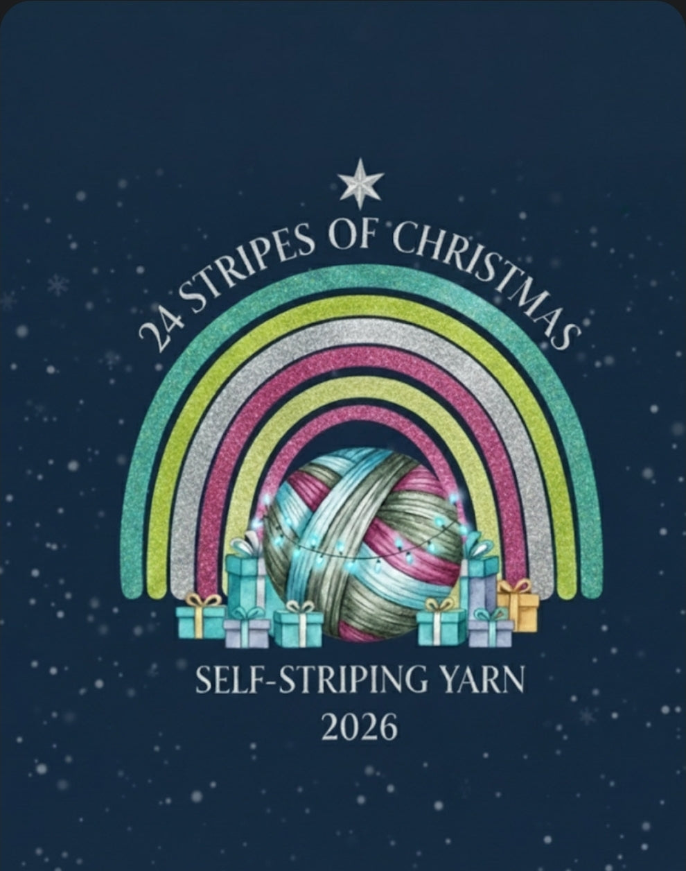 2026 ~ 24 Stripes of Christmas ~ Self Striping Sock Yarn