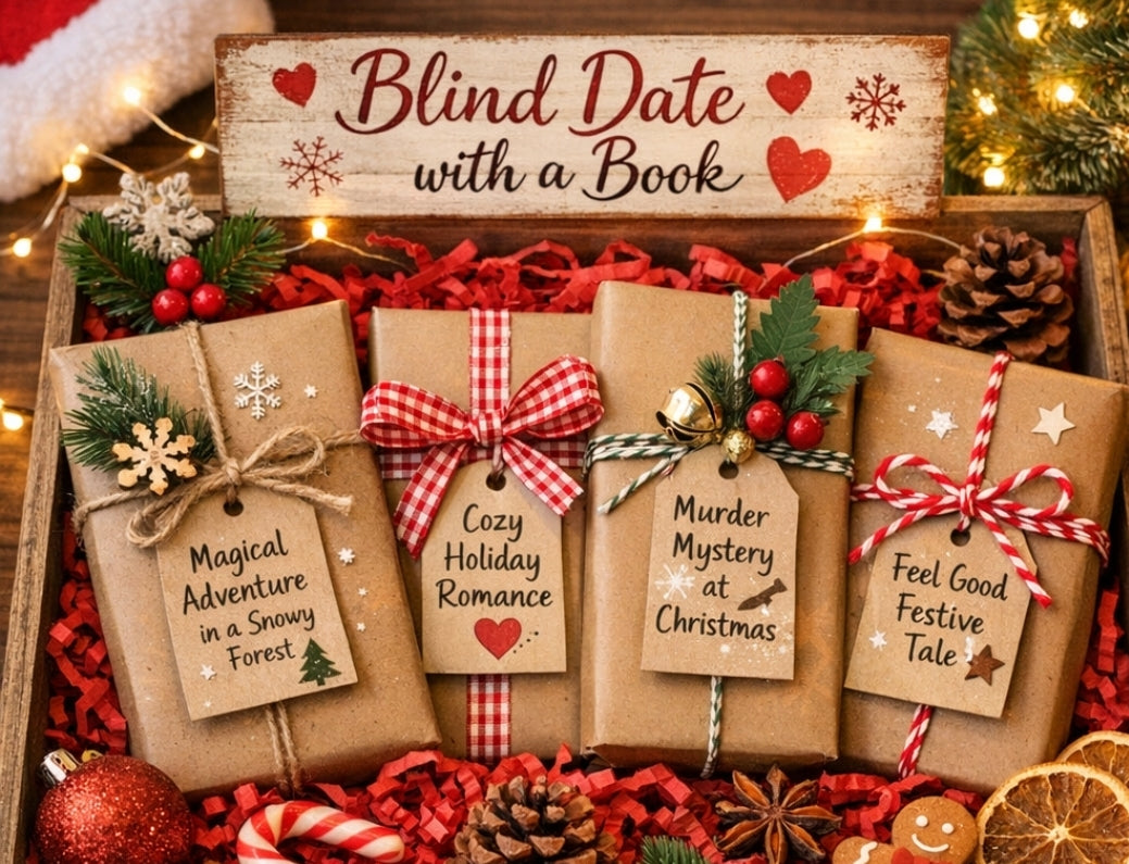 Blind date book box ~ Holiday / Christmas edition ~ 4 weekly Advent countdown