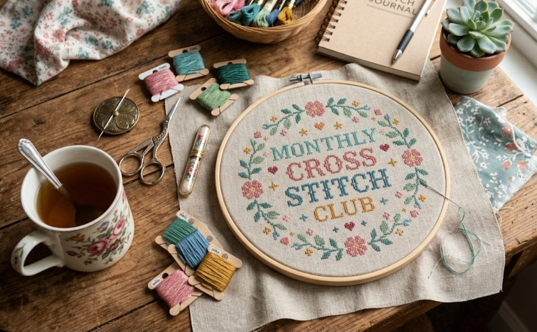 AUGUST ~ Cross stitch ~ Monthly kit club