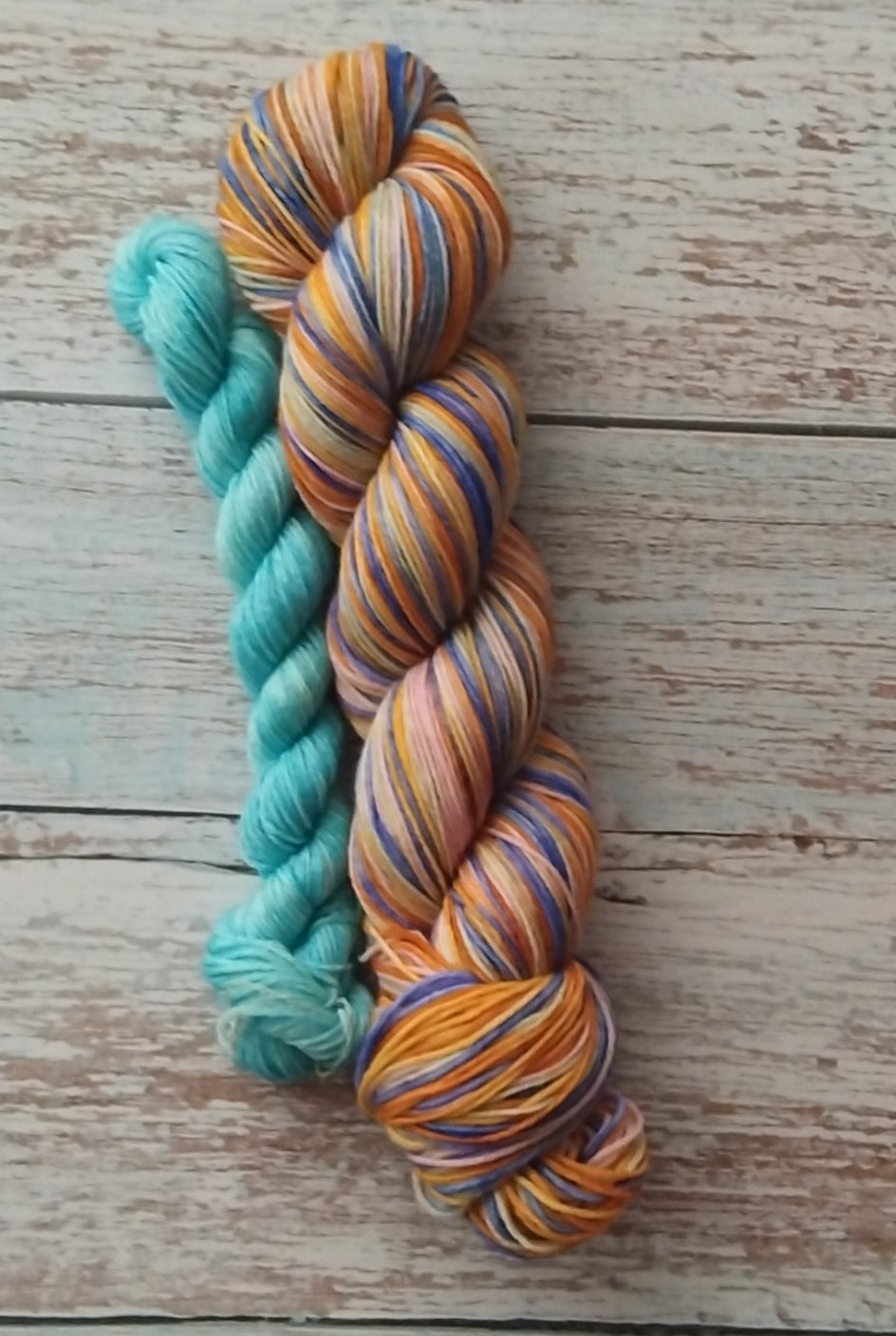 Celestial fire ~ Self striping ~ Yarn ~ Sock set
