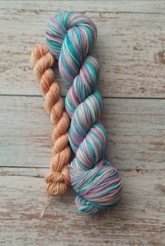 Pixie dust ~ Self striping ~ Yarn ~ Sock set