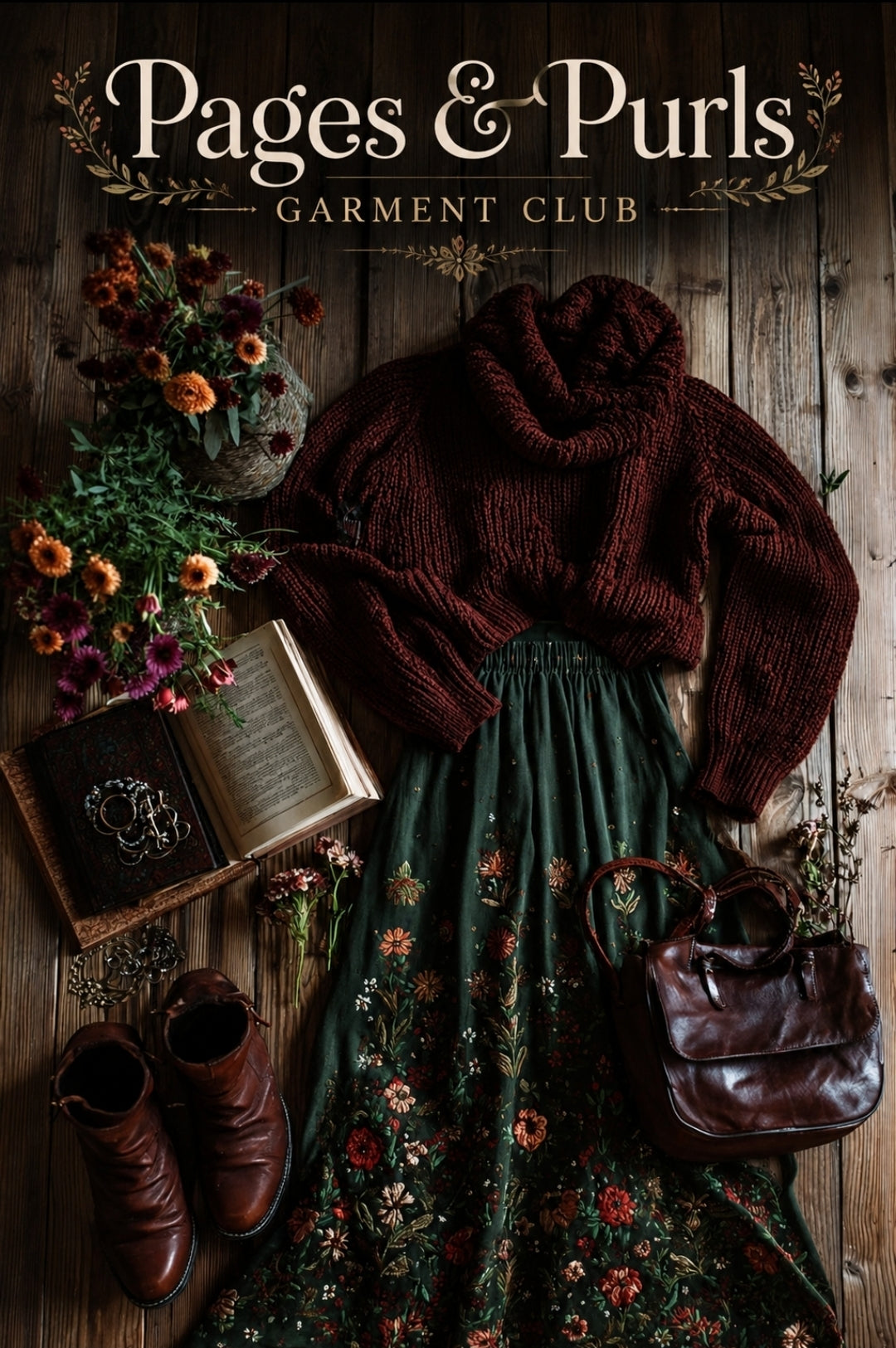 OCTOBER  ~ Pages & Purls ~ Monthly garment club