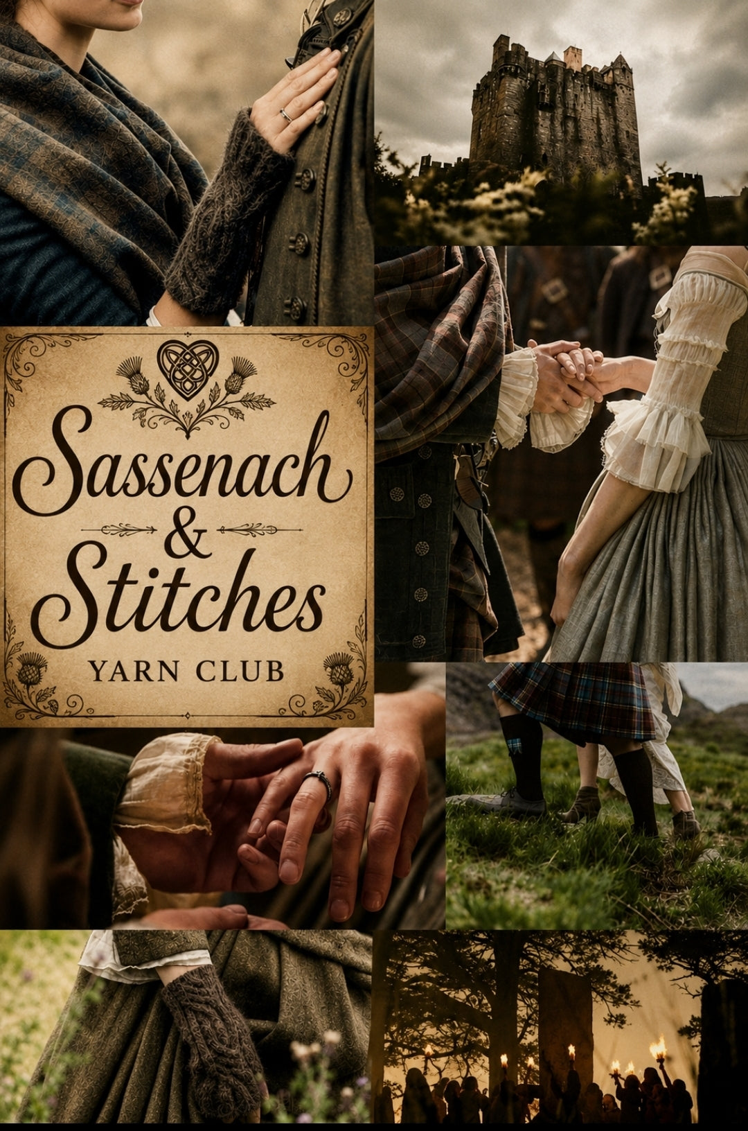 OCTOBER ~ Outlander ~ Sassenach & Stitches ~ Monthly yarn club