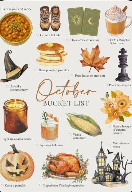 OCTOBER ~ Bucket list  ~ Monthly yarn club