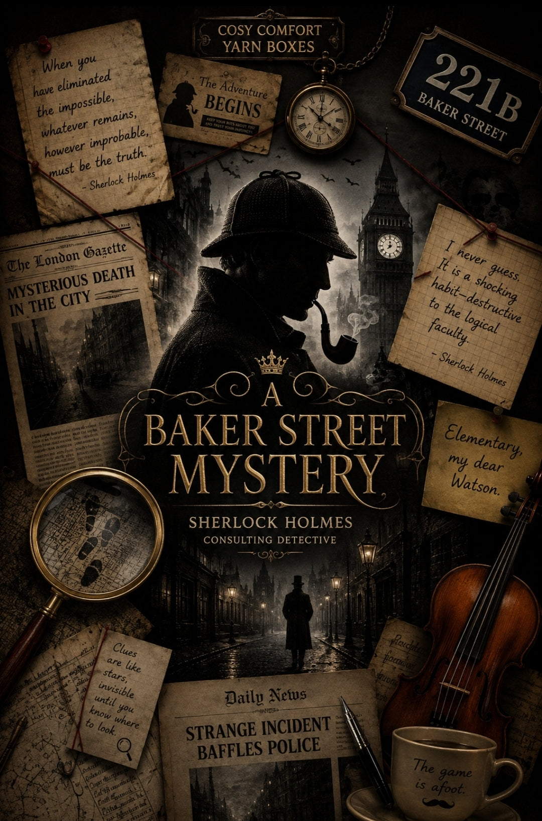 The Baker Street Mystery ~ Cosy Comfort ~ Deluxe Yarn Box