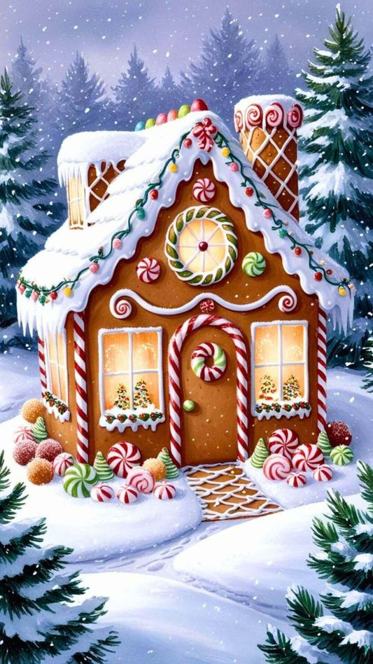 2025 ~ Gingerbread village tour ~ 12 days  ~  Self striping yarn  image 0