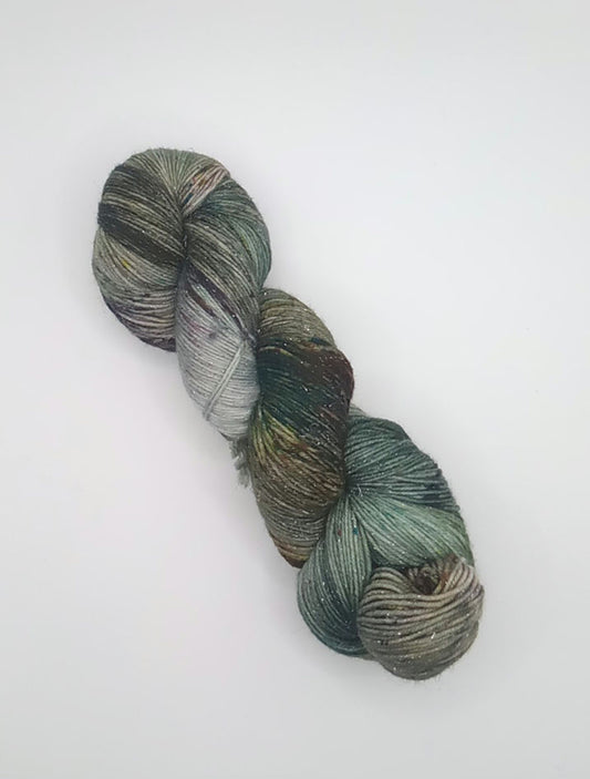Pre order Mistletoe Hand Dyed yarn. Sock, DK image 0