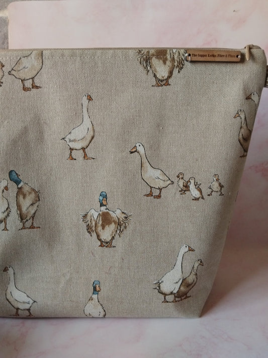  ~ Zipped ~ Knitting and crochet project bag  image 0