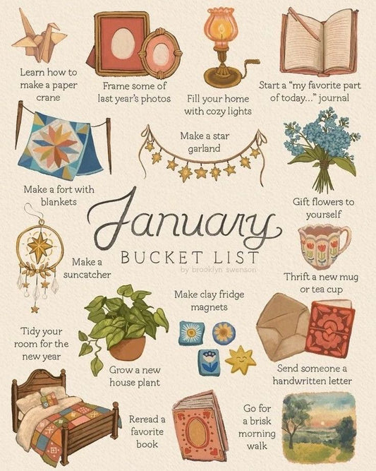 2026 ~ January Bucket list  ~ Monthly yarn box