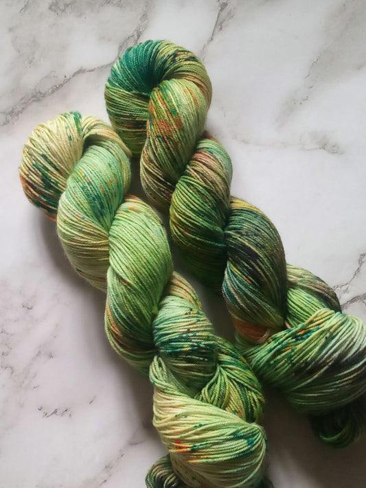 Pre order Wicked witch Hand Dyed yarn. Sock, DK,  image 0
