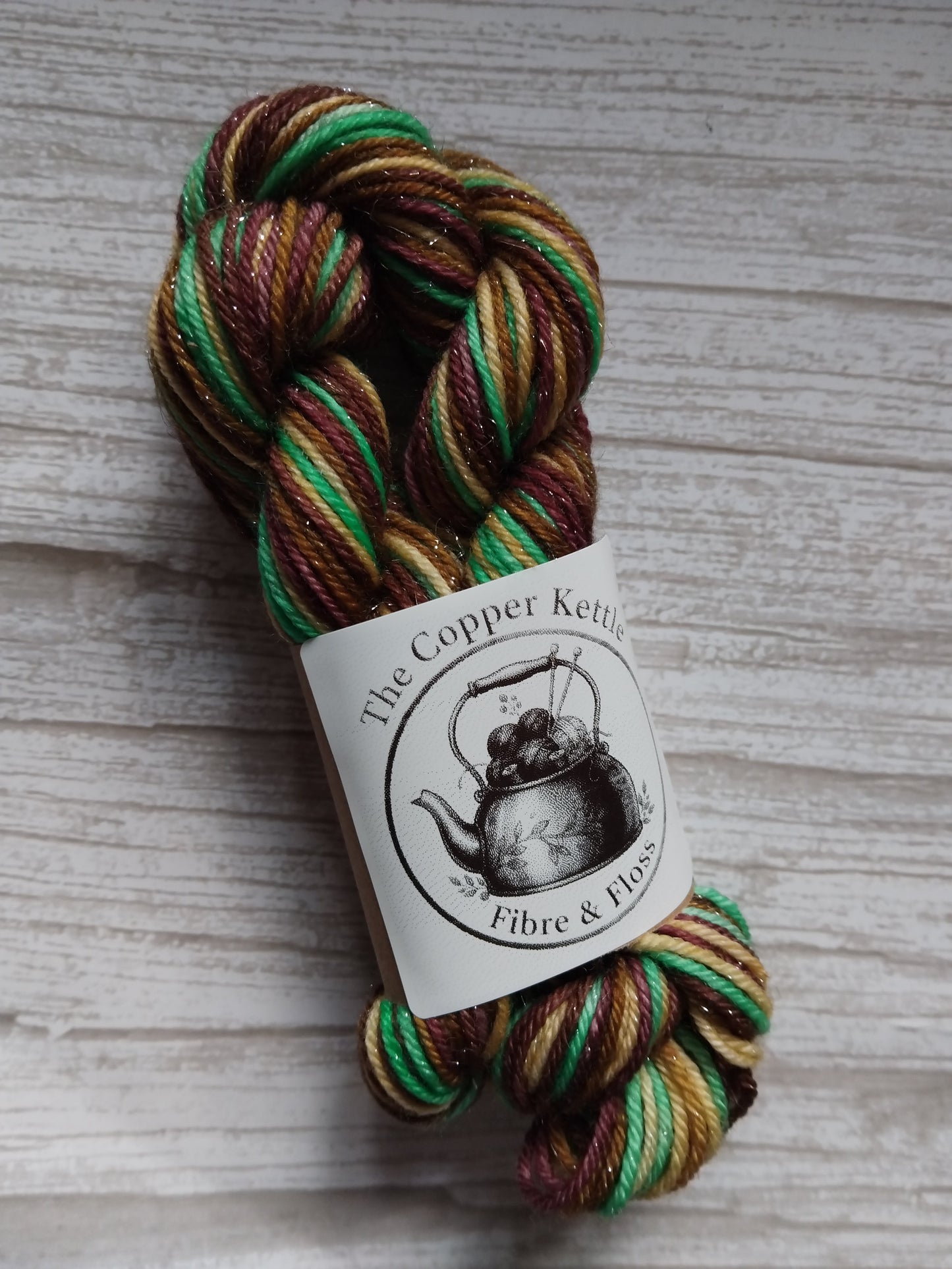 Gingerbread village tour ~ Ginger snap shack ~ Self striping yarn
